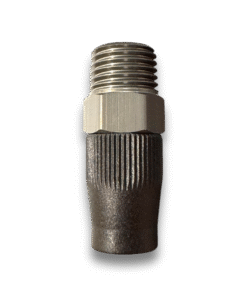 Apex 3/8 Braided Hose To 1/4 NPT Male With Cover Nut