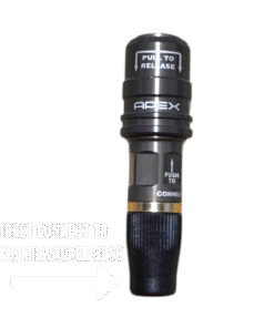 Apex High Flow Push-On Chuck - 3/8 OD Hose (Dual Flow)